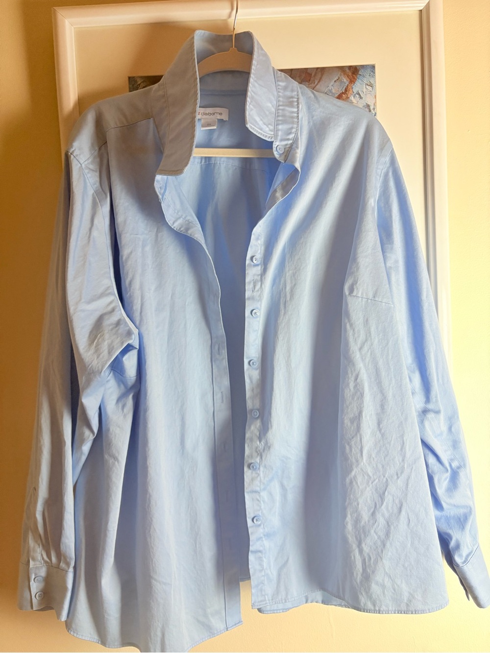 Liz Claiborne Light Blue Women's Button-Front Blouse